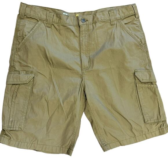 Carhartt Mens Size 40 Golden Brown Ripstop Cargo Style Shorts - Picture 1 of 9